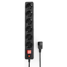 Сетевой фильтр Гарнизон EHB-00,5 6 розеток 0.5 м черный (ЕНВ-0)