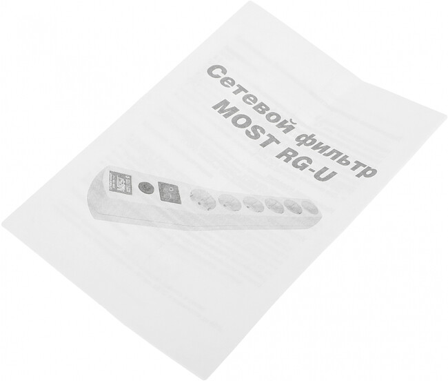 Сетевой фильтр Most RG-U 1,5м 6 розеток белый