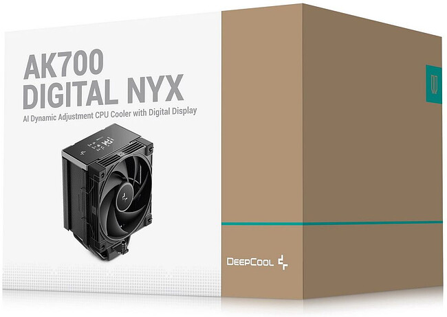 Кулер для процессора DeepCool AK700 Digital NYX черный (R-AK700-BKNNMN-GJD-1) + термопаста DeepCool DS9 3.5г (R-DS9-GY035C-G)
