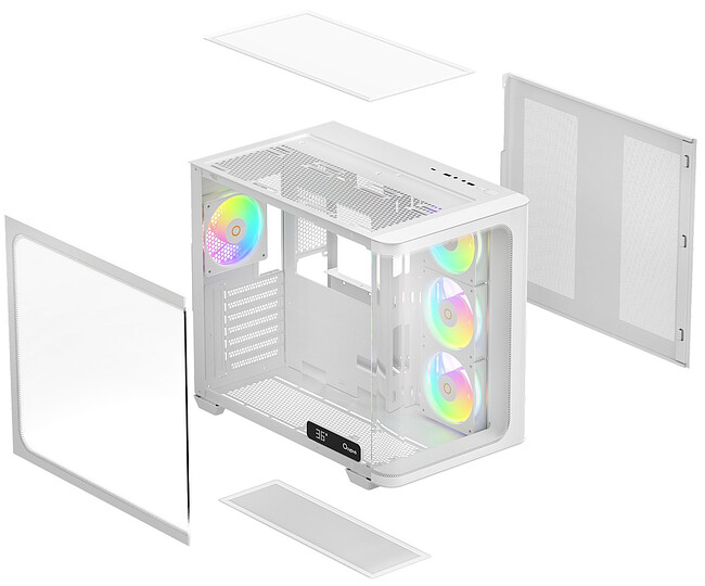 Корпус Ocypus Iota C70 WH Curve ARGB Digital ATX без БП (Iota-C70-WHD400CD-GL)