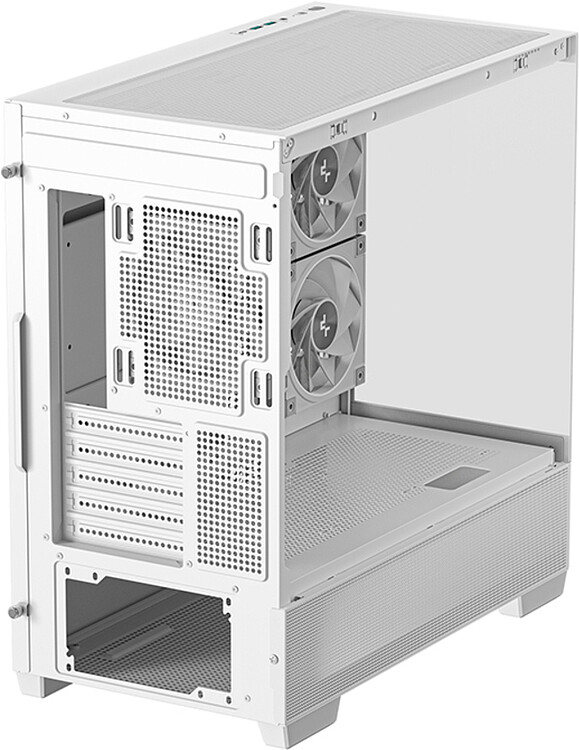 Корпус DeepCool CG380 3F WH ITX без БП белый (R-CG380-WHAGM3-G)