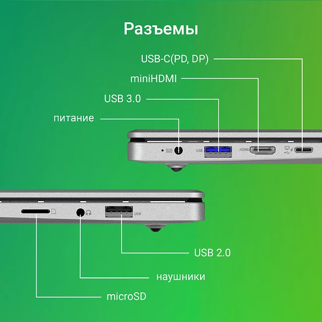 Ноутбук Digma EVE P4850 8/256Gb Dark Grey (DN14N5-8CXW01)