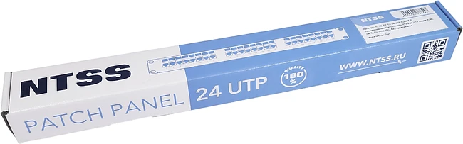 Патч-панель NTSS NTSS-PP-1U-24-UTP-RJ45-5E-D 19 1U