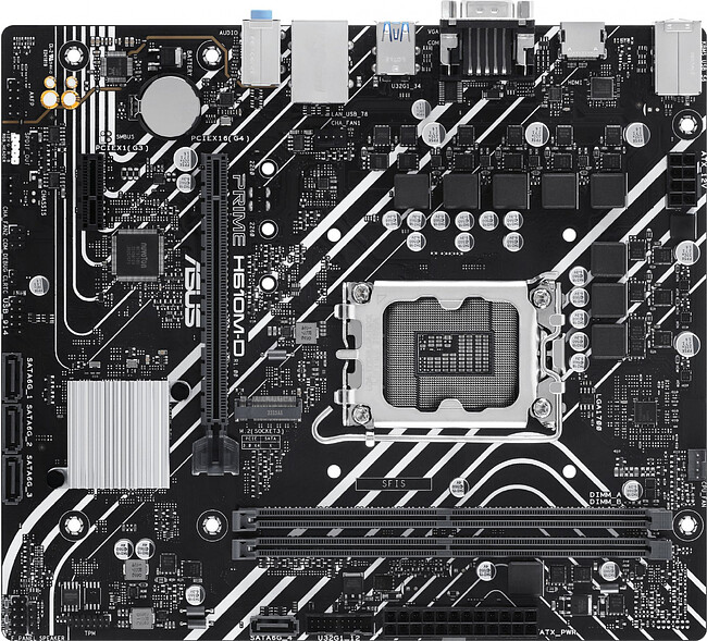 Материнская плата ASUS Prime H610M-D (90MB1G80-M0EAY0)