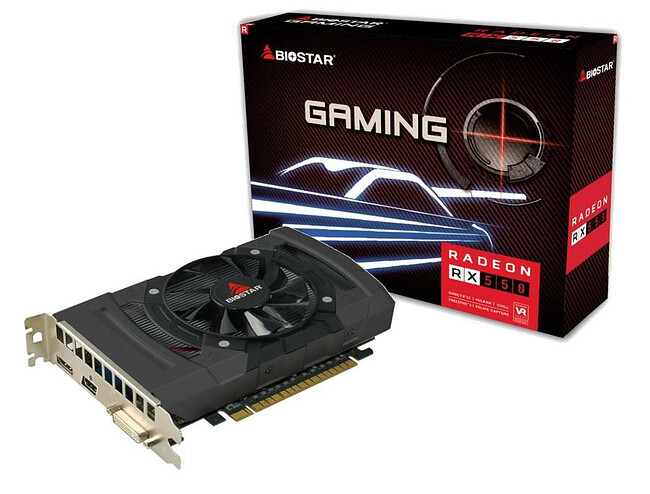 Видеокарта Biostar Radeon RX 550 4GB GDDR5 (VA5505RF41)