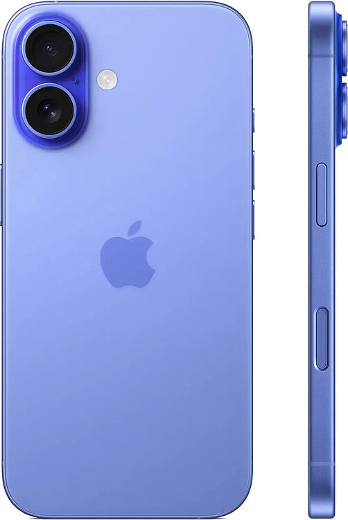 Смартфон Apple iPhone 16 A3287 256GB Ultramarine CN (MYEH3HN/A)