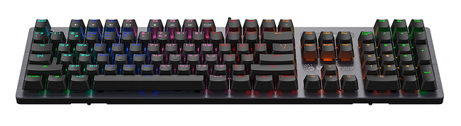 Клавиатура A4Tech Bloody B760 Grey/Neon Black Switch