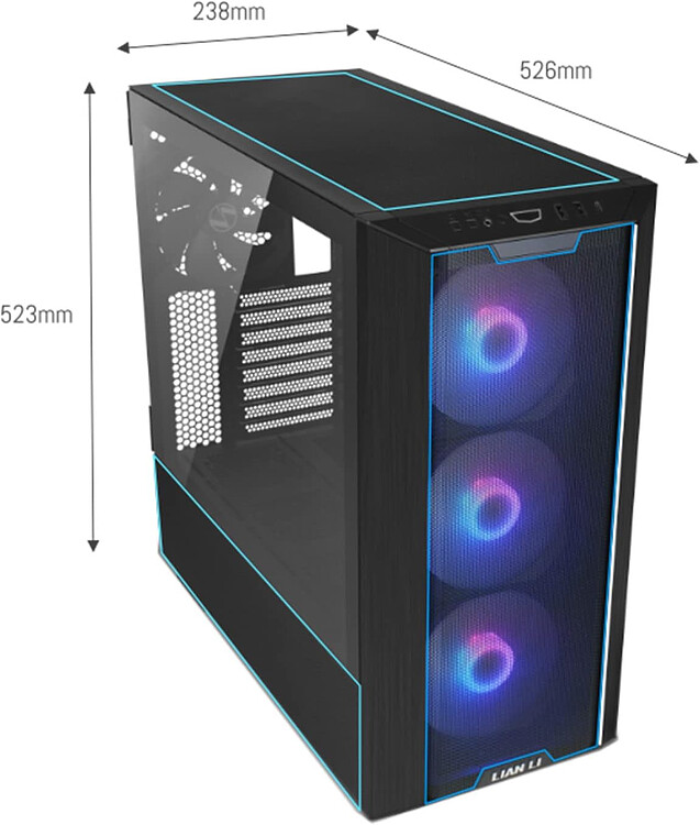 Корпус Lian Li Lancool 3R-X E-ATX без БП Black (G99.LAN3RX.00)