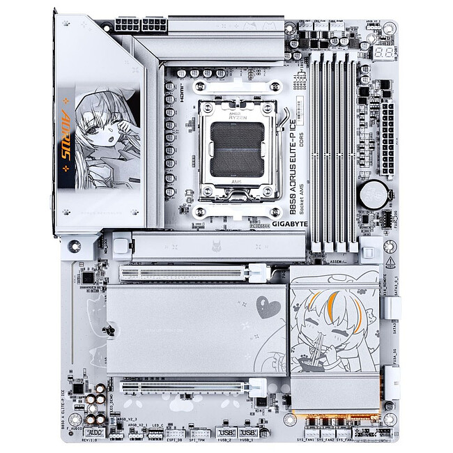 Материнская плата GigaByte B850 Aorus Elite-P Ice