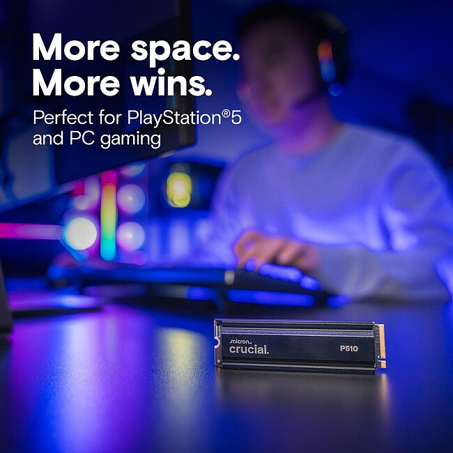 SSD диск Crucial P510 1TB (CT1000P510SSD5)