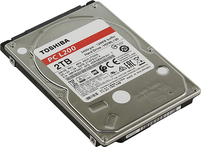 Жесткий диск Toshiba 2TB HDWL120UZSVA