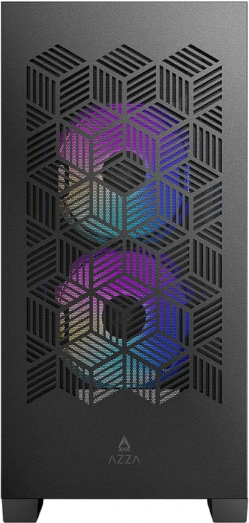 Корпус Azza Aerohex-M без БП черный (CSAZ-203A03M)