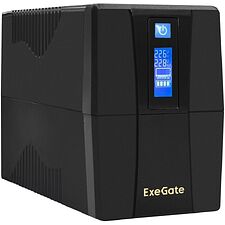 Источник бесперебойного питания ExeGate Power Smart ULB-800.LCD.AVR.2SH.RJ.USB (EP212517RUS)
