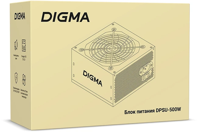 Блок питания Digma ATX 500W (DPSU-500W)