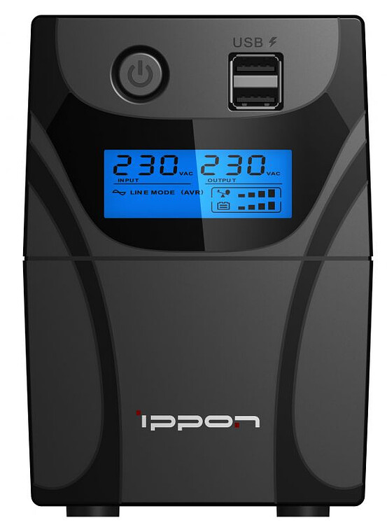 Источник бесперебойного питания Ippon Back Power Pro II Euro 650 360 Вт 650 ВА черный (1005511)
