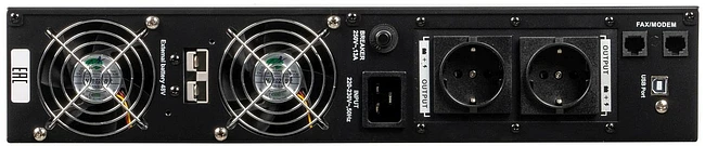 Источник бесперебойного питания Бастион Rapan 1000-RACK-IN-2X9 черный (8936)