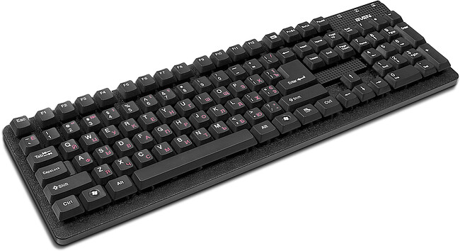 Клавиатура Sven Standard 301 USB черный (SV-03100301UB)