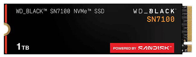 SSD диск WD Black SN7100 1Tb (WDS100T4X0E)