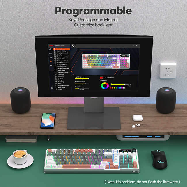 Клавиатура Royal Kludge RK-S98 Brown switch/Camping