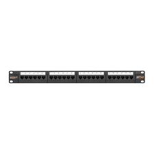 Патч-панель Nikomax NMC-RP24UD2-1U-BK