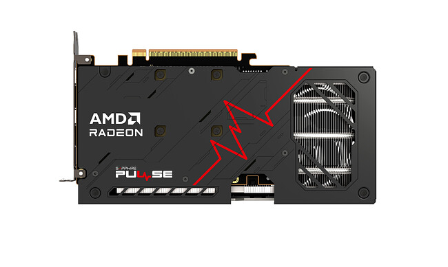 Видеокарта Sapphire Pulse AMD Radeon RX 9060 XT Gaming OC Dual 16Gb GDDR6  (11350-03-20G)