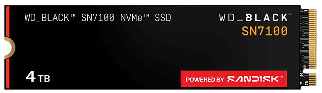 SSD диск WD Black SN7100 4Tb (WDS400T4X0E)