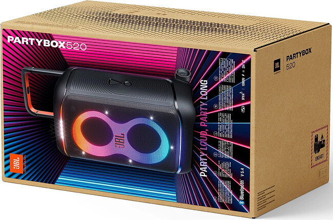 Колонка для вечеринок JBL Partybox 520 черный (JBLPARTYBOX520EU)