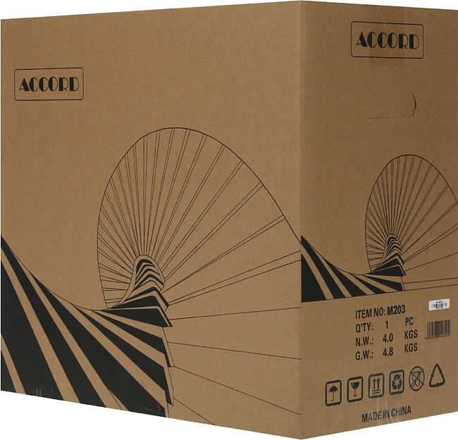Корпус Accord M203 черный без БП (ACC-M203)