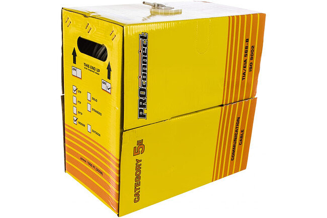Кабель витая пара Proconnect UTP 4PR 24AWG CAT5e 305м CCA LIGHT 01-0043-2