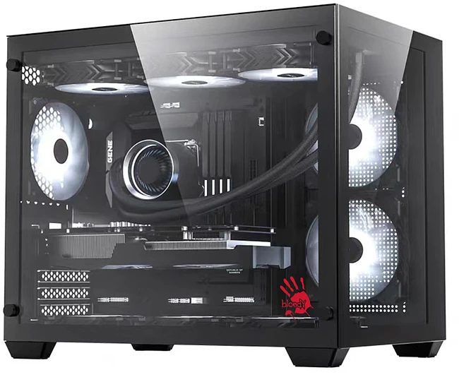 Корпус Bloody BD-CC108 без БП черный (BD-CC108-BK)