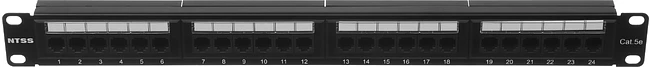 Патч-панель NTSS NTSS-PP-1U-24-UTP-RJ45-5E-D 19 1U