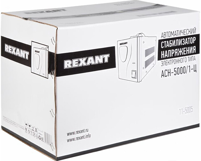 Стабилизатор напряжения Rexant AСН-5000/1-Ц серый (11-5005)