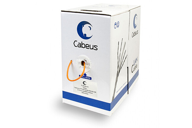 Кабель витая пара Cabeus UTP-4P-CAT.5E-SOLID-OR оранжевый Кабель витая пара Cabeus UTP-4P-CAT.5E-SOLID-OR оранжевый