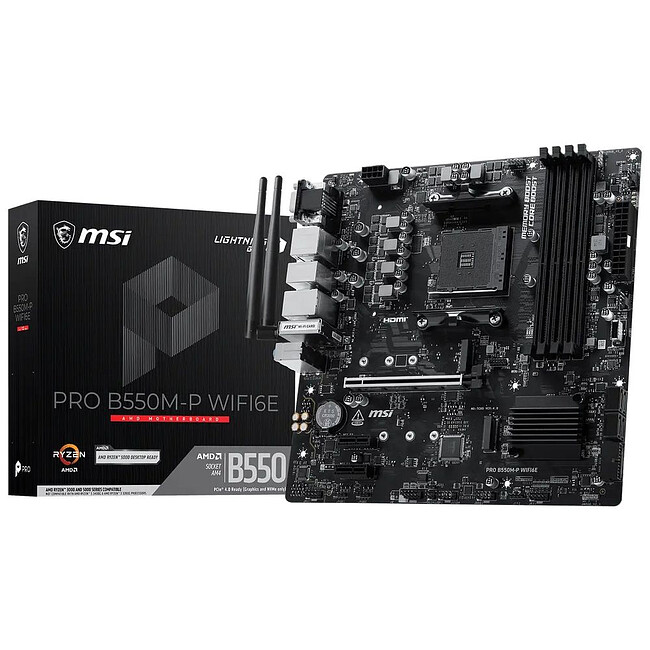 Материнская плата MSI Pro B550M-P WIFI6E