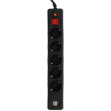 Сетевой фильтр Гарнизон ECL-5-U2-B-1.8 черный