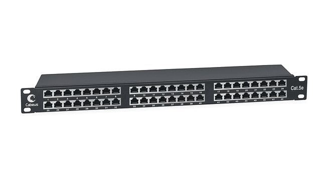Патч-панель Cabeus PLHD-48-CAT.5E-SH-DUAL IDC-1U