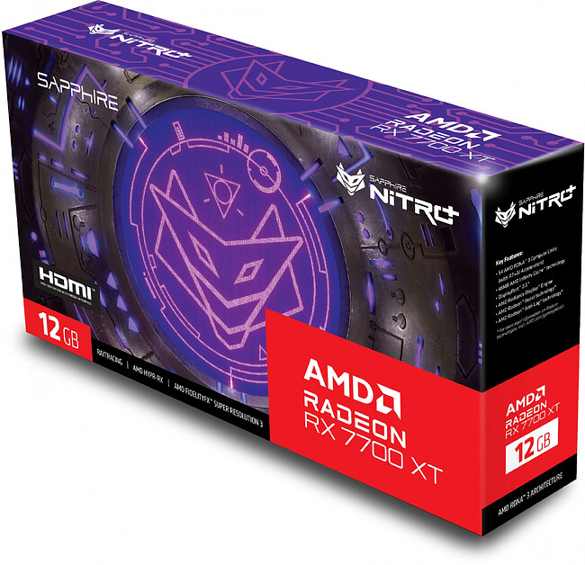Видеокарта Sapphire Nitro+ Radeon RX 7700 XT GAMING OC 12Gb GDDR6 (11335-02-20G)