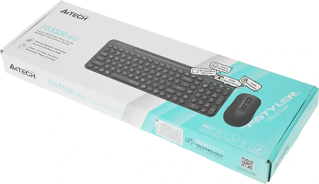 Набор периферии A4Tech Fstyler Air2 серый (FG3300)