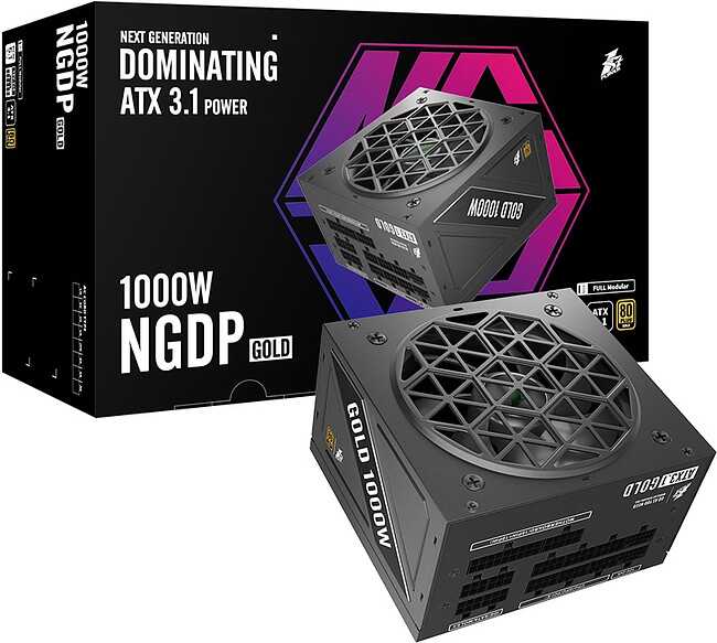Блок питания 1stPlayer HA-1000BA4 1000W Black (NGDP-GLD-1000-BK-EU)