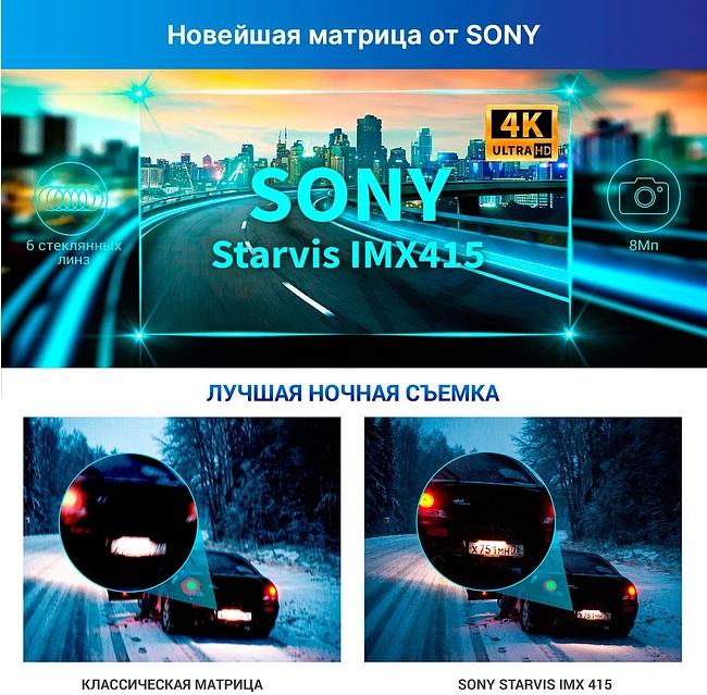 Видеорегистратор-радар детектор TrendVision DriveCam Real 4K Signature LNA