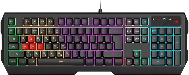 Клавиатура A4Tech Bloody USB Multimedia for gamer LED (B140N) Клавиатура A4Tech Bloody USB Multimedia for gamer LED (B140N)