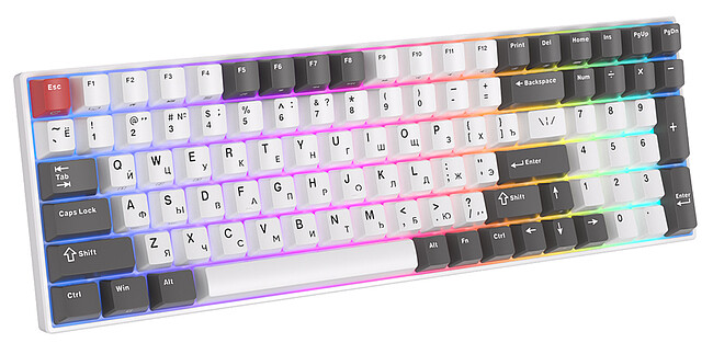 Клавиатура Royal Kludge RK100 Red switch/Grey/Red/White