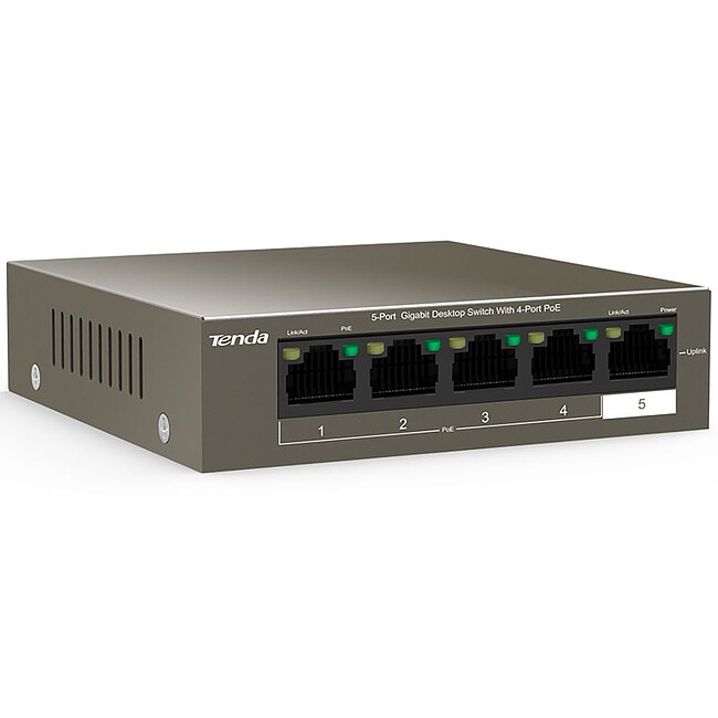 Коммутатор Tenda TEG1105P-4-63W