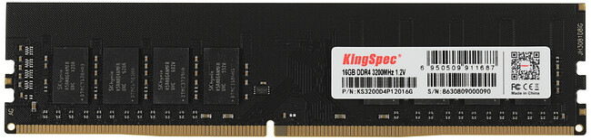 Оперативная память Kingspec DDR4 DIMM 16Gb (KS3200D4P12016G) Оперативная память Kingspec DDR4 DIMM 16Gb (KS3200D4P12016G)