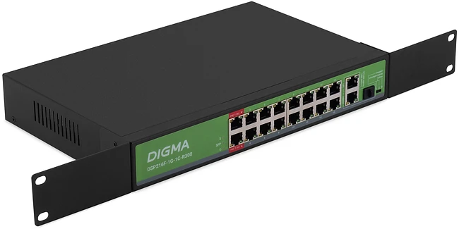 Коммутатор Digma DSP216F-1G-1C-R300