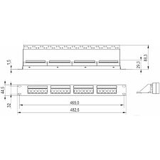 Патч-панель ITK PP24-1UC5EU-D05-1