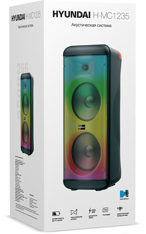 Беспроводная колонка Hyundai H-MC1235 черный