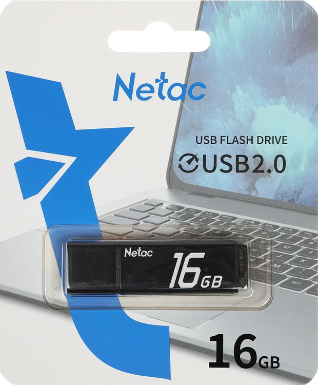 USB Flash-накопитель Netac U351 16Gb серый (NT03U351N-016G-20BK)