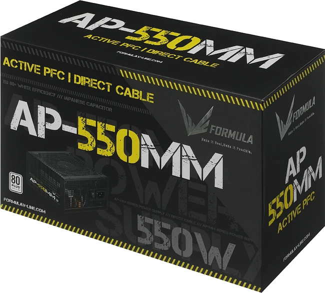 Блок питания Formula V Line ATX 550W 80 Plus White (AP-550ММ)