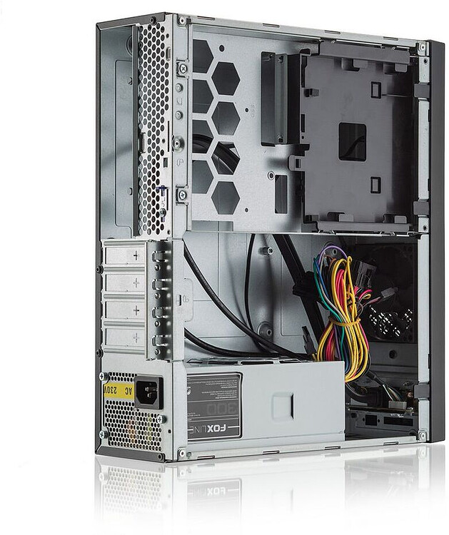 Корпус FoxLine FL-1001 Black 300W (FL-1001-TFX300S-U32C)